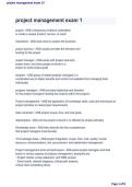 Project Management Exam 1 &vert; Study Guide&comma; Practice Questions & Exam Review 2026&sol;2027