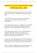 AFSB 151 EXAM QUESTIONS AND &NewLine;ANSWERS 2026 - 2027