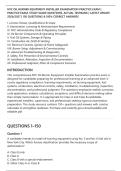 NYC OIL BURNER EQUIPMENT INSTALLER EXAMINATION PRACTICE EXAM &vert;&NewLine;PRACTICE EXAM&comma; STUDY GUIDE QUESTIONS&comma; ACTUAL TESTBANK &vert; LATEST UPDATE&NewLine;2026&sol;2027 &vert; 150 QUESTIONS & 100&percnt; CORRECT ANSWERS