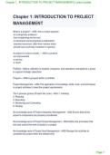 Chapter 1 Introduction to Project Management &vert; Study Guide&comma; Practice Questions&comma; Answers & Exam Review 2026&sol;2027