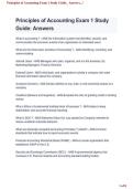 Principles of Accounting Exam 1 &vert; Study Guide&comma; Practice Questions&comma; Answers & Exam Review 2026&sol;2027