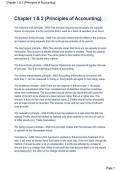 Chapter 1 & 2 Principles of Accounting &vert; Study Guide&comma; Practice Questions & Exam Review 2026&sol;2027