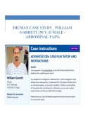 William Garrett iHuman Case Report - Peptic Ulcer Disease Study Guide