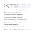 English 12B 65-126 The Curious Incident of the Dog in the Night-Time 2026&sol;2027 &vert; Study Guide&comma; Practice Questions & Exam Review