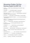 Discussing a Problem&comma; Part One &vert; Business English Pod BEP-126 2026&sol;2027 &vert; Study Guide&comma; Practice Questions & Exam Review