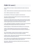 PUBH 101 Package Deal 2026&sol;2027 &vert; Study Guides&comma; Practice Questions & Exam Review