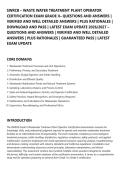 SWRCB &ndash; WASTE WATER TREATMENT PLANT OPERATOR&NewLine;CERTIFICATION EXAM GRADE II&ndash; QUESTIONS AND ANSWERS &vert;&NewLine;VERIFIED AND WELL DETAILED ANSWERS &vert; PLUS RATIONALES &vert;&NewLine;DOWNLOAD AND PASS &vert; LATEST EXAM UPDATE 2026&sol;2027 &NewLine;QUESTIONS AND ANSWERS &vert; VERIFIED AND WELL DETAIL