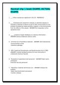HAZMAT CHAPTER 1 EXAMS WITH ACCURATE ANSWERS 
