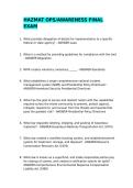 HAZMAT OPS EXAMS WITH CORRECT ANSWERS &sol;GRADED A&plus;