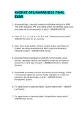 HAZMAT OPS EXAMS WITH CORRECT ANSWERS &sol;GRADED A&plus;&sol; 2026