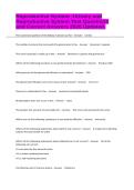 Reproductive System -Urinary and Reproductive System Test Questions and Correct Answers 2026 Updated&period;&NewLine;&NewLine;