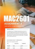 MAC2601 Assignment 3 Semester 2 2026 - Due 15 September 2026