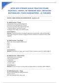 APEX NIH STROKE SCALE PRACTICE EXAM 2026&sol;2027 &vert; NIHSS &vert; 50 VERIFIED Q&A &vert; DETAILED RATIONALES &vert; PASS GUARANTEED &ndash; A&plus; GRADED
