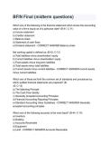 BFIN Final Midterm Questions and Answers &vert; Study Guide 2026&sol;2027