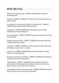 BFIN 300 Final Exam Questions and Answers &vert; Study Guide 2026&sol;2027