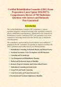 CRC Exam Prep 2026&colon; 700&plus; Certified Rehabilitation Counselor Practice Questions with Detailed Rationales &ndash; Full Domain Coverage&comma; Ethics&comma; Vocational Assessment & ADA Compliance