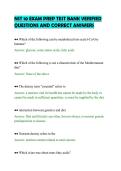 NST 10 EXAM PREP TEST BANK VERIFIED&NewLine;QUESTIONS AND CORRECT ANSWERS