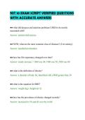 NST 10 EXAM SCRIPT VERIFIED QUESTIONS&NewLine;WITH ACCURATE ANSWERS