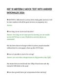 NST 10 MIDTERM 2 MOCK TEST WITH ANSWER&NewLine;RATIONALES 2026