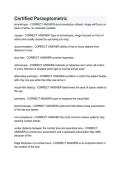 Certified Paraoptometric Exam 2026&sol;2027 &vert; Study Guide&comma; Practice Questions & Exam Review