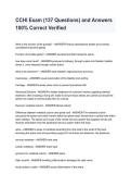 CCHI Exam 137 Questions and Answers 2026&sol;2027 &vert; Study Guide & Exam Review