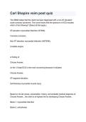 Carl Shapiro vSim Post Quiz 2026&sol;2027 &vert; Study Guide & Exam Review