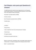  Carl Shapiro vSim Post Quiz Questions & Answers 2026&sol;2027 &vert; Study Guide & Exam Review