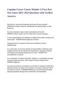 Captains Career Course Module 2 Post Test 2026&sol;2027 &vert; Study Guide & Exam Review