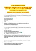ATI RN Pharmacology Proctored  &NewLine;Comprehensive Resource To Help You Ace 2026-2027 Exams &NewLine;Includes Frequently Tested Questions With ELABORATED &NewLine;100&percnt; Correct COMPLETE SOLUTIONS  &NewLine;Guaranteed Pass First Attempt&excl;&excl; Current Update&excl;&excl;