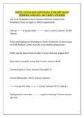 SEPTIC INSTALLER QUESTIONS WITH DETAILED VERIFIED AND 100&percnt; ACCURATE ANSWERS