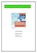 Molecular Diagnostics &lpar;4th Edition&rpar; &ndash; Complete Test &NewLine;Bank & Exam Practice Questions &vert; Lela Buckingham