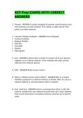 ACP Prep EXAMS WITH CORRECT ANSWERS&period;