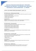 AHA PALS PRACTICE EXAM 2026&sol;2027 &vert; PEDIATRIC ADVANCED LIFE SUPPORT &vert; 50 VERIFIED Q&A &vert; DETAILED RATIONALES &vert; PASS GUARANTEED &ndash; A&plus; GRADED