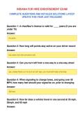 INDIANA FOR HIRE ENDORSEMENT EXAM&NewLine;COMPLETE QUESTIONS AND DETAILED SOLUTIONS LATEST&NewLine;UPDATE THIS YEAR JUST RELEASED