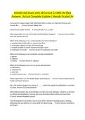 Dietetic Exit Exam with all Correct & 100&percnt; Verified Answers &vert;Actual Complete Update &vert;Already Graded A&plus;