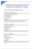 FACHE CERTIFICATION EXAM 2026&sol;2027 &vert; HEALTHCARE MANAGEMENT &vert; 100 VERIFIED Q&A &vert; DETAILED RATIONALES &vert; PASS GUARANTEED &ndash; A&plus; GRADED