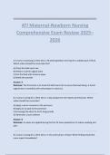 ATI Maternal-Newborn Nursing&NewLine;Comprehensive Exam Review 2025&ndash;&NewLine;2026&NewLine;