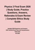 Physics 2 Final Exam 2026 &vert; Study Guide&comma; Practice Questions&comma; Answers&comma; Rationales & Exam Review&NewLine;&NewLine;