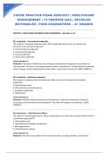 FACHE PRACTICE EXAM 2026&sol;2027 &vert; HEALTHCARE MANAGEMENT &vert; 75 VERIFIED Q&A &vert; DETAILED RATIONALES &vert; PASS GUARANTEED &ndash; A&plus; GRADED