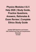 Physics Modules 4 & 5 Help 2026 &vert; Study Guide&comma; Practice Questions&comma; Answers&comma; Rationales & Exam Review
