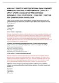 WGU D027 OBJECTIVE ASSESSMENT FINAL EXAM COMPLETE &NewLine;EXAM QUESTIONS AND VERIFIED ANSWERS &vert; 2026&ndash;2027 &NewLine;LATEST UPDATE &vert; GUARANTEED PASS &vert; DETAILED &NewLine;RATIONALES &vert; FULL STUDY GUIDE &vert; EXAM PREP &vert; PRACTICE &NewLine;TEST &vert; CERTIFICATION PREPARATION 