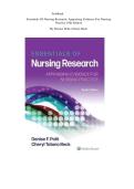 Essentials Of Nursing Research&colon; Appraising Evidence For Nursing Practice 10th Edition 