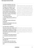 Neurological Disorders NCLEX 2026&sol;2027 &vert; Study Guide&comma; Practice Questions & Answers &vert; NCLEX-RN Exam Prep