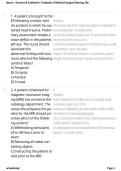 Neuro - Brunner & Suddarth's Textbook of Medical-Surgical Nursing 14e 2026&sol;2027 &vert; Study Guide&comma; Practice Questions & Answers &vert; Med Surg Exam Prep