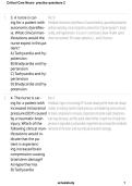 Critical Care Neuro Practice Questions 2 2026&sol;2027 &vert; Study Guide&comma; Practice Questions & Answers &vert; Critical Care Nursing Exam Prep