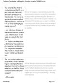 Neuro Practice Questions Pathophysiology 2026&sol;2027 &vert; Study Guide&comma; Practice Questions & Answers &vert; Nursing Exam Prep