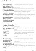 Critical Care Questions Neuro 2026&sol;2027 &vert; Study Guide&comma; Practice Questions & Answers &vert; Critical Care Nursing Exam Prep