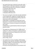Neuro NCLEX Questions from Class 2026&sol;2027 &vert; Study Guide&comma; Practice Questions & Answers &vert; NCLEX-RN Exam Prep
