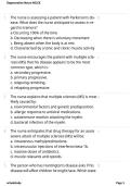  Degenerative Neuro NCLEX 2026&sol;2027 &vert; Study Guide&comma; Practice Questions & Answers &vert; NCLEX-RN Exam Prep