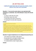 JBL EMT FINAL EXAM&NewLine;COMPLETE QUESTIONS AND DETAILED SOLUTIONS LATEST&NewLine;UPDATE THIS YEAR JUST RELEASED
